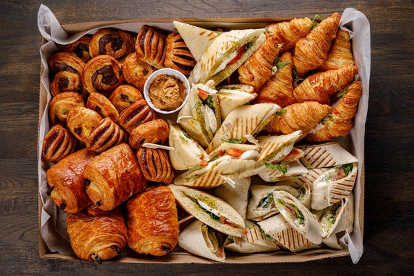 Sandwiches,At,Catering,Snacks,Box